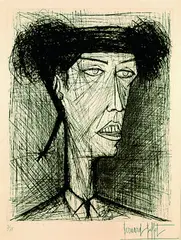 Torero I by Bernard Buffet, 1961, Drypoint, sold Oct 2003