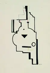 Rudolf Ausleger, 2 Bll. Weibliche Akte, 1923, Pen and Indian ink drawing