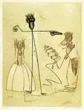 Max Ernst, Aus: Festin, 1974, Lithograph printed in colours