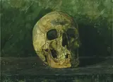 Ernst Wöhlk, Totenkopf, 1913, Gouache