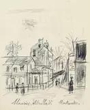 Maurice Utrillo, 2 Bll.: Rue d'Orchamps. Rue à Montmartre, 1927, Lithograph