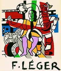 La parade by Fernand Léger, 1954, Lithograph printed in colours, sold Oct 2003