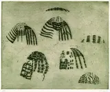 Zoran Mušič, Femmes Dalmates, 1953, Etching