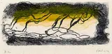 Jean Fautrier, Paysage jaune et violet