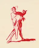Max Slevogt, 4 Bll. Verschiedene Motive, 1908, Lithograph