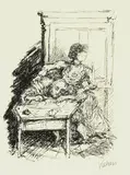 Alfred Kubin, 2 Bll.: Ein sanfter Tod. Das Testament, 1940, Lithograph