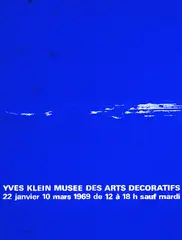 Affiche d'Exposition by Yves Klein, 1969, Silkscreen printed in colours, sold Oct 2003