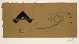 Angle et signes by Antoni Tàpies, 1980, Lithograph printed in colours, sold Oct 2003