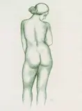 Aristide Maillol, Femme une debout de Dos, 1935, Lithograph