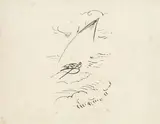 Max Pechstein, Segel in Wellen, 1919, Lithograph