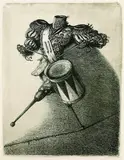 A. Paul Weber, Der Trommler, 1951, Lithograph