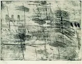 Gerhard Hoehme, Komposition, 1961, Etching