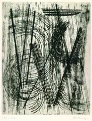 R 15 by Hans Hartung, 1953, Etching, sold Oct 2003