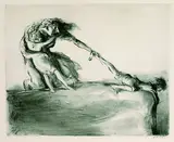 A. Paul Weber, 4 Bll. Figürliche Motive, 1961, Lithograph