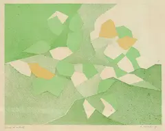André Beaudin, Komposition, 1961, Lithograph printed in colours