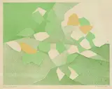 André Beaudin, Komposition, 1961, Lithograph printed in colours