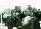 Klaus Behr, 5 Bll. Cindy Sherman und Hanne Darboven im Gespräch, Gelatin silver print