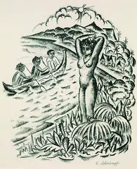 Georg Schrimpf, Aus: Van Zantens Glückliche Zeit, 1920, Lithograph
