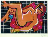 Elvira Bach, Selbst liegend