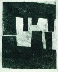 Michael Schoenholtz, 2 Bll. Abstrakte Formen, 1999, Etching