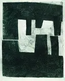 Michael Schoenholtz, 2 Bll. Abstrakte Formen, 1999, Etching