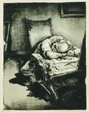 A. Paul Weber, Nach Mitternacht, 1961, Lithograph