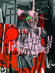 Troels Wörsel, Ohne Titel, 1985, Gouache
