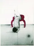 Paul Wunderlich, Akt auf rotem Stuhl
