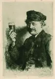 Wilhelm Leibl, Der Trinker (Bildnis des Wirts Rauecker)