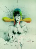 Paul Wunderlich, Easy-rider, 1976, Lithograph printed in colours