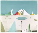 Karl Korab, Fiesta, 1974, Aquatint printed in colours