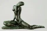 Wilhelm Lehmbruck, Sitzendes Mädchen, Statuette, 1913, Bronze