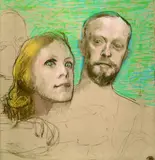 Max Klinger, Porträtstudie, 1909, Chalk