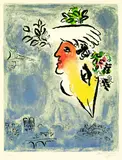 Marc Chagall, Le Ciel Bleu, 1964, Lithograph printed in colours