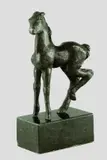 Fohlen mit angehobener linker Hinterhand by Renée Sintenis, 1919, Bronze, sold Jun 2003
