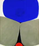 Georg Karl Pfahler, Blau mit Silbergrau