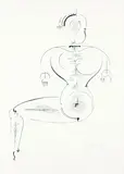 Oskar Schlemmer, Figur H 2 (Figur von der Seite)