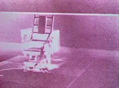 Electric Chair by Andy Warhol, 1971, Silkscreen printed in colours, sold Jun 2003