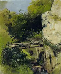 Baumbrücke by Anna Peters, Oil, sold Jun 2003