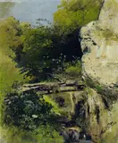 Anna Peters, Baumbrücke, Oil