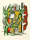 Fernand Léger, Le Puits, 1951, Lithograph printed in colours