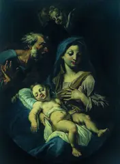 Onofrio Avellino, Umkreis - Die Heilige Familie, Oil on canvas