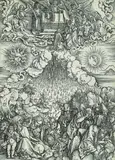 Eröffnung des sechsten Siegels by Albrecht Durer, 1497, Woodcut, sold Jun 2003