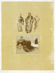 La Poésie by Henry Moore, 1973, Lithograph printed in colours, sold Jun 2003