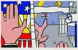 Roy Lichtenstein, Inaugural Print, 1977, Silkscreen printed in colours