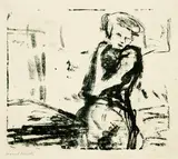 Erich Heckel, Frau am Tisch