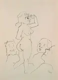 Lady Hamilton by George Grosz, 1921, Indian ink, sold Jun 2003