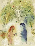 Marc Chagall, Daphnis und Chloe, 1961, Lithograph printed in colours
