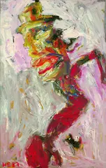 Bukett X by Hartwig Ebersbach, 1987, Oil, sold Jun 2003