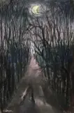 Hans Jürgen Kallman, Waldweg, Pastel
